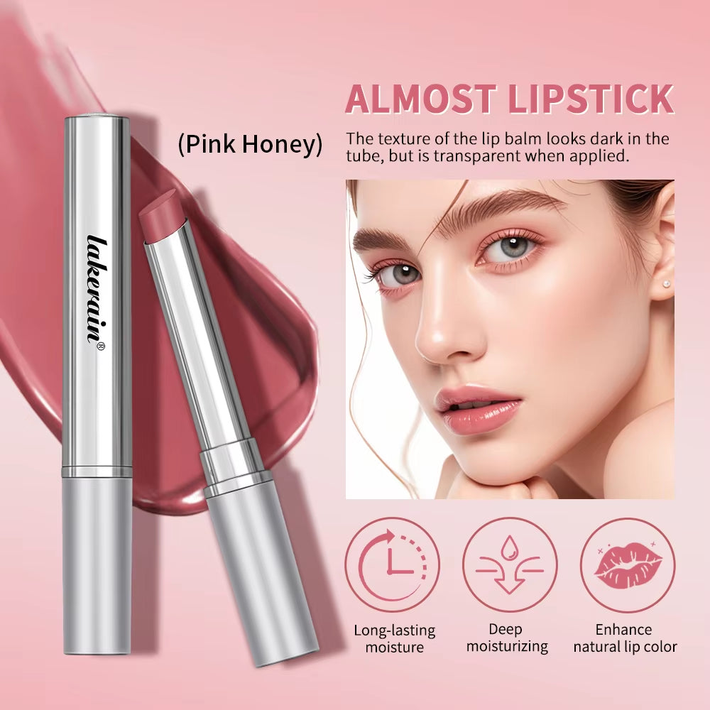 Pink Honey Almost Lipstick Tinted Lip Balm in Black Honey Powerful Lip Repulper Remove Dark Lips Lipbalm Exfoliating for Lips