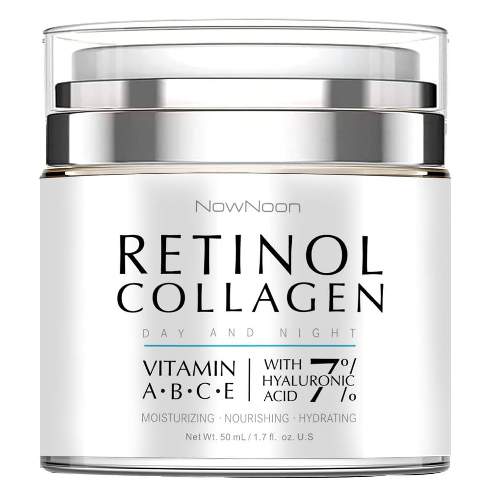 Night Cream Face Moisturizer with Retinol, Collagen, Niacinamide 10%, anti Wrinkle Face Cream, Made in USA, Retinol Cream for Face, anti Aging Face Cream, Face Moisturizer for Women, 1.7Oz