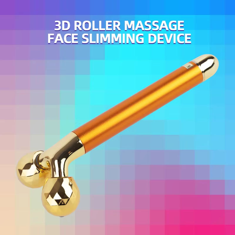 Skin Care Permanent Beauty Tool Gold Beauty Roller Lifting and Pulling Facial Skin Slimming Tools Facial Wrinkles Lesen Beauty