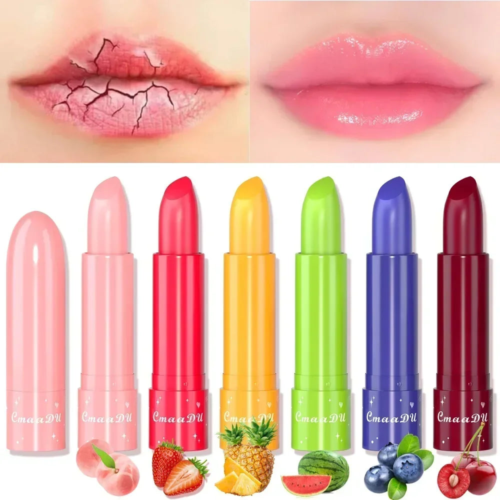 Crystal Jelly Fruit  Lasting Moisturizing Hydrating Anti-Drying Lipsticks Reducing Lip Lines Natural Lips Care Cosmetics